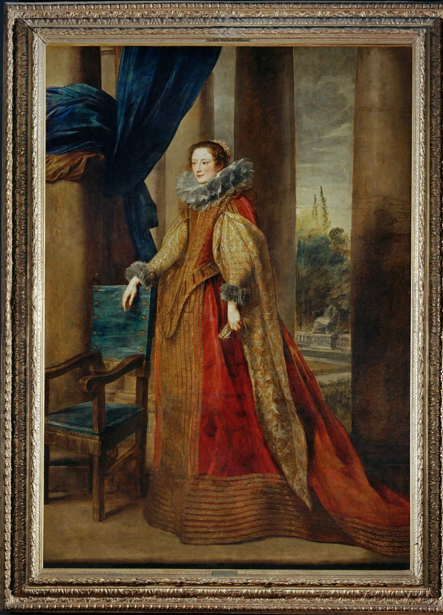 Förmodat porträtt av markisinnan Jeronima Spinola-Doria ... av Anthony van Dyck