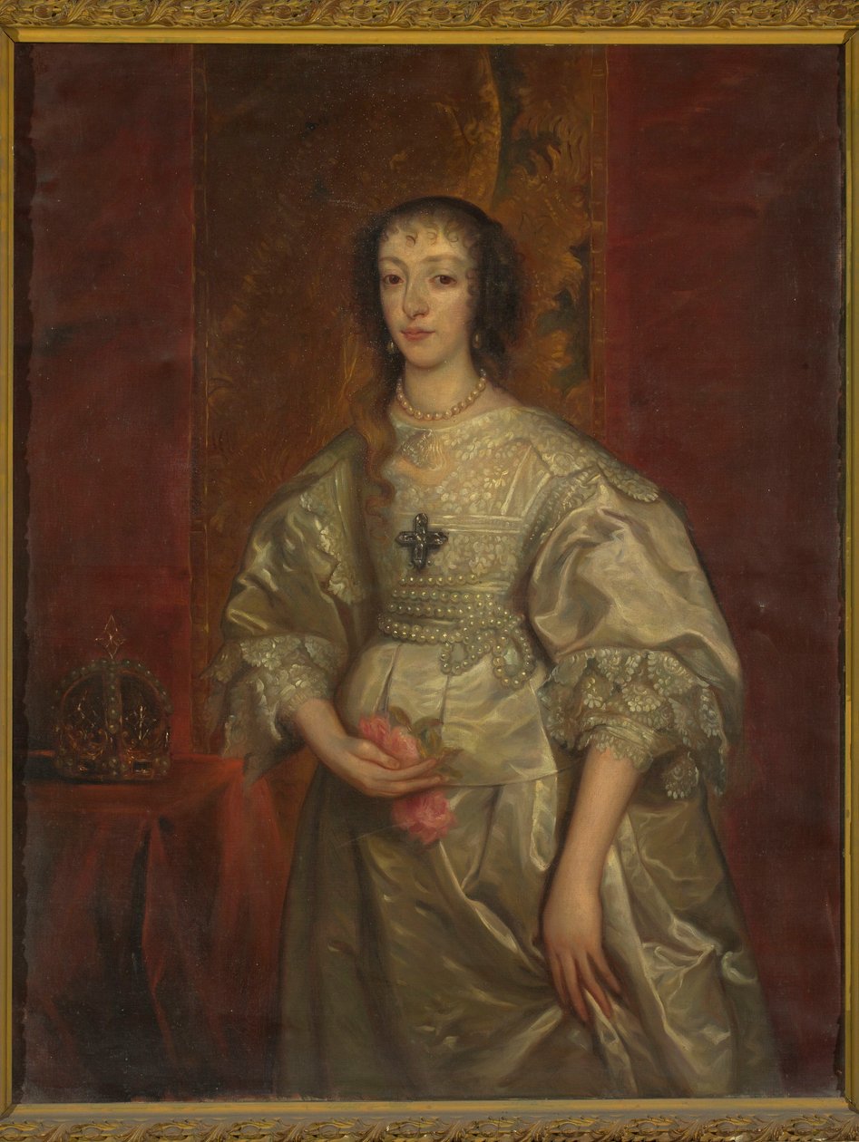 Porträtt av Henrietta Maria (1609-1699), Englands drottning av Anthony van Dyck