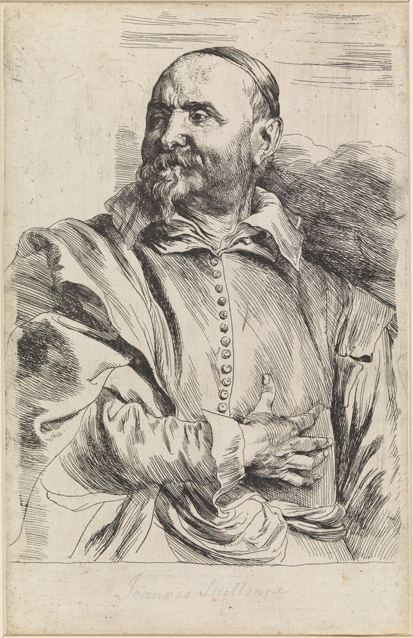 Porträtt av Johannes Snellincx av Anthony van Dyck