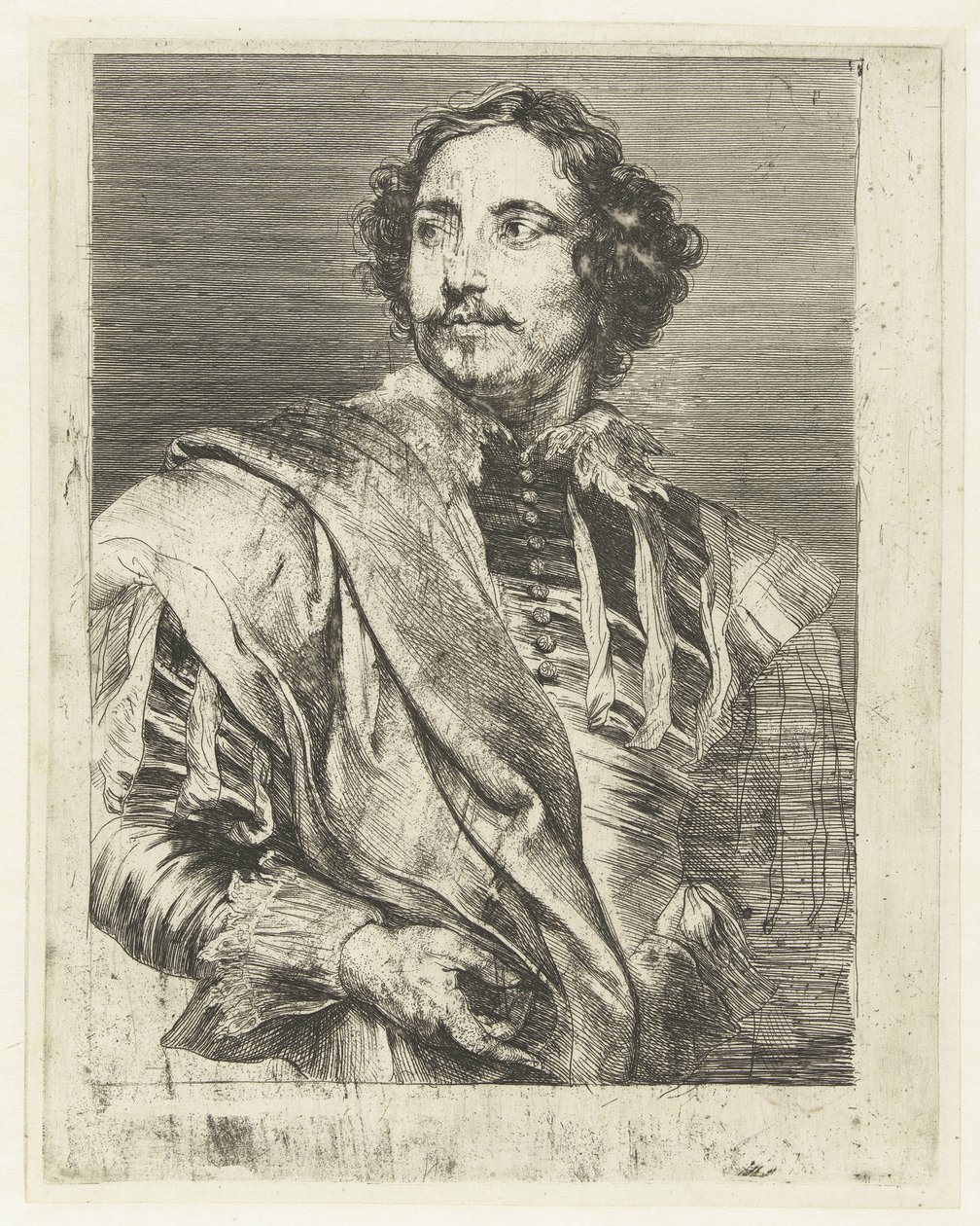 Porträtt av Paulus Pontius av Anthony van Dyck