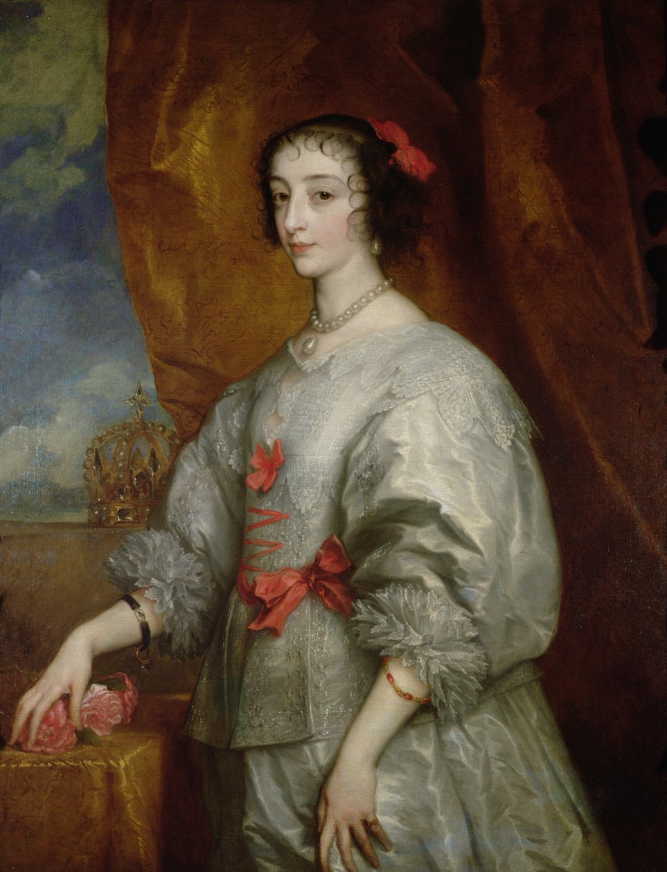 Drottning Henrietta Maria av Anthony van Dyck