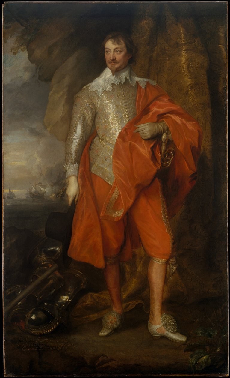 Robert Rich (1587–1658), andra earlen av Warwick av Anthony van Dyck