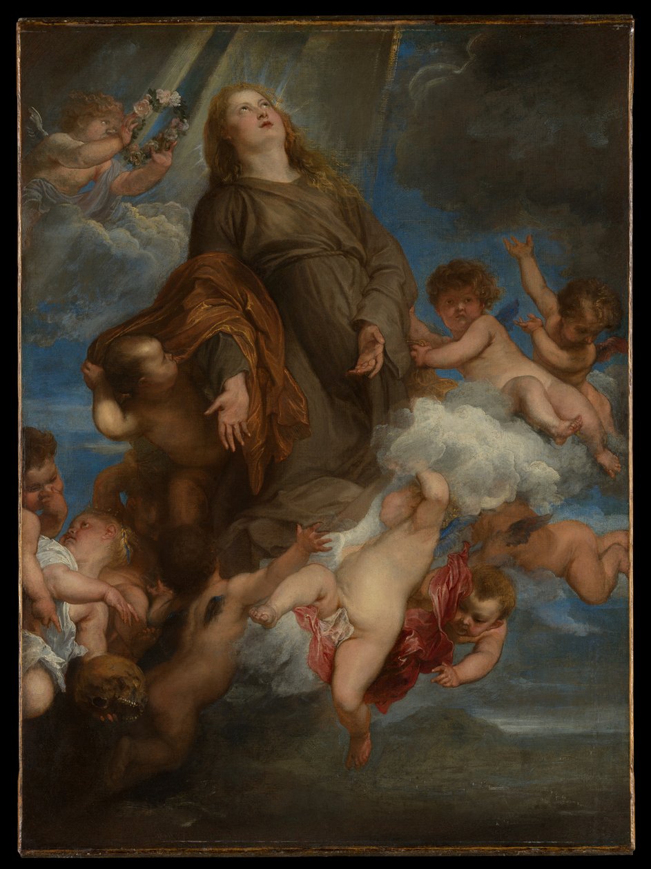 Heliga Rosalie, som förbönar för de pestdrabbade i Palermo av Anthony van Dyck
