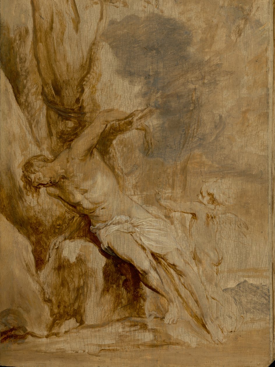 Sankt Sebastian vårdad av en ängel av Anthony van Dyck