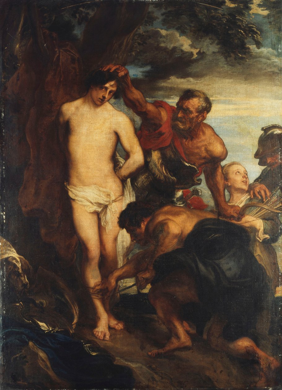 Den helige Sebastian förberedde sig för Martydom, c.1622 av Anthony van Dyck