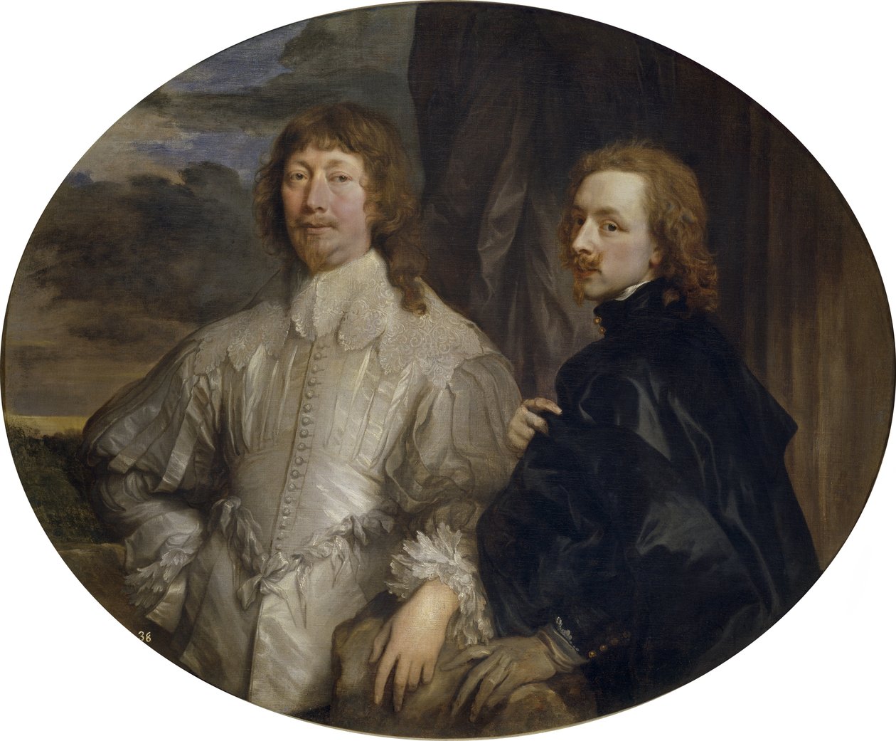 Sir Endymion Porter och Sir Anthony van Dyck av Anthony van Dyck