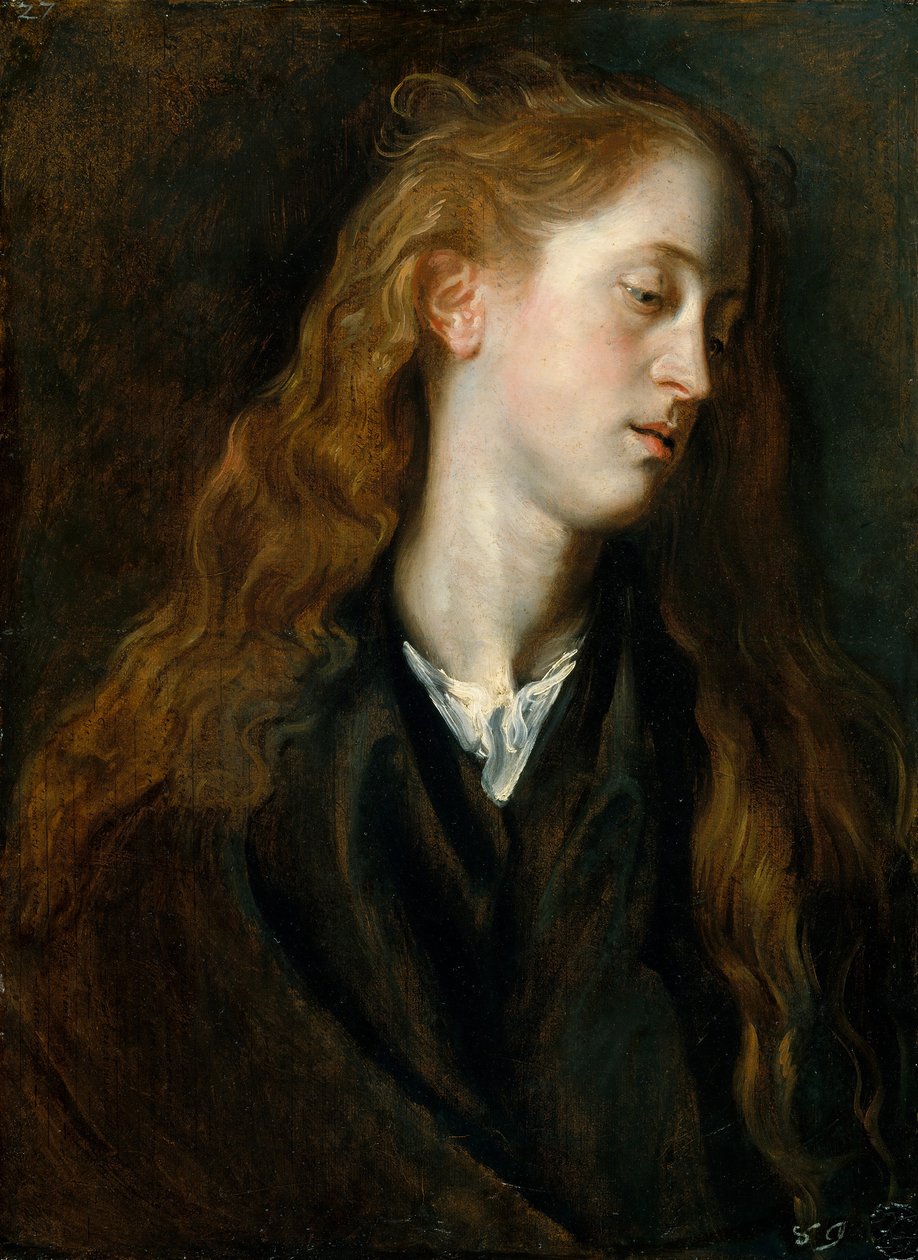 Studiechef för en ung kvinna, ca. 1618-20. av Anthony van Dyck