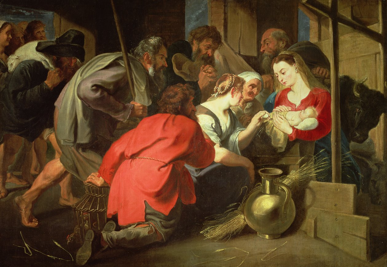 Herdarnas tillbedjan, c.1616-18 av Anthony van Dyck