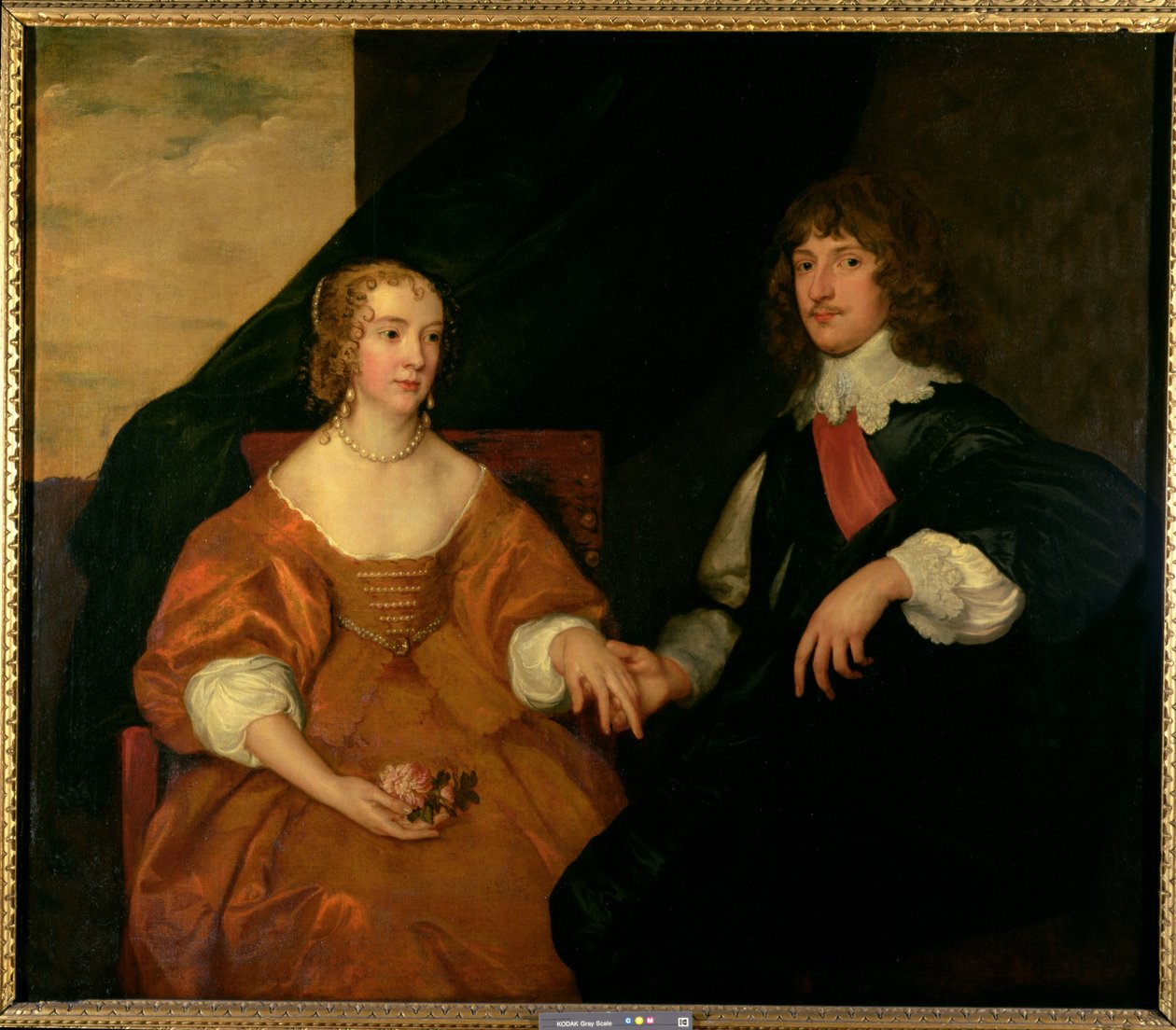 Jarlen och grevinnan av Bedford av Anthony van Dyck