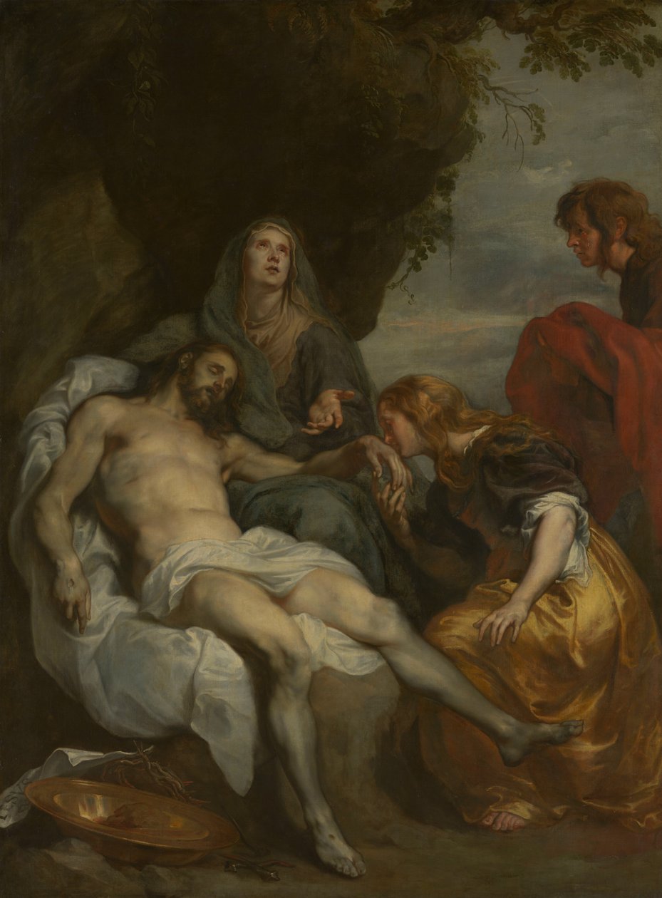 Sörjandet över den döde Kristus av Anthony van Dyck