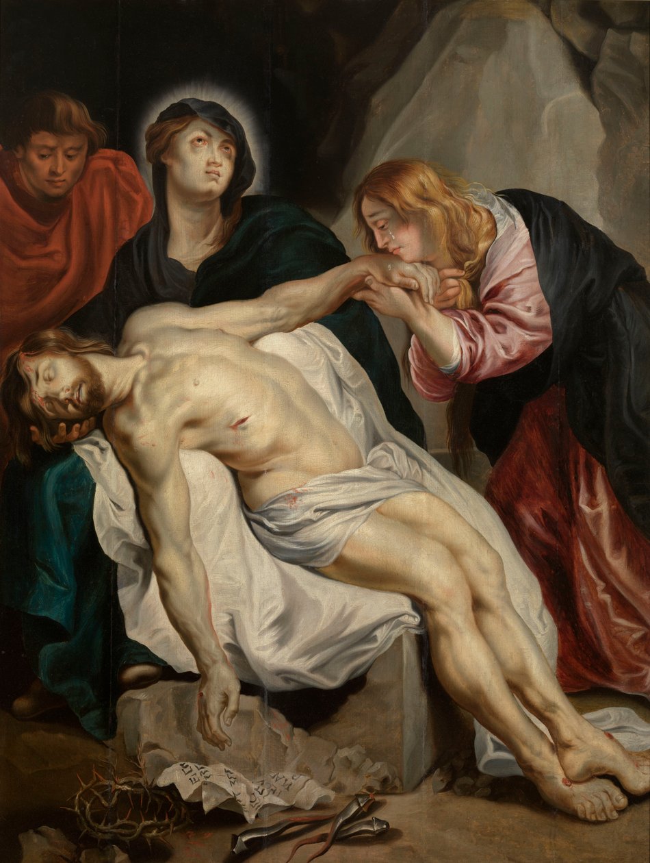 Sörjandet över den döde Kristus av Anthony van Dyck