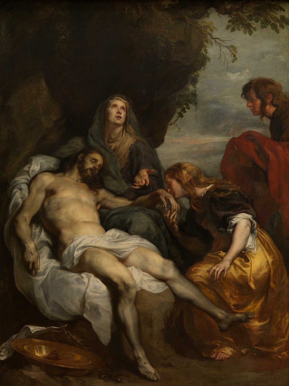 Lamentation over the Dead Christ, c.1629 (olja på duk) av Anthony van Dyck