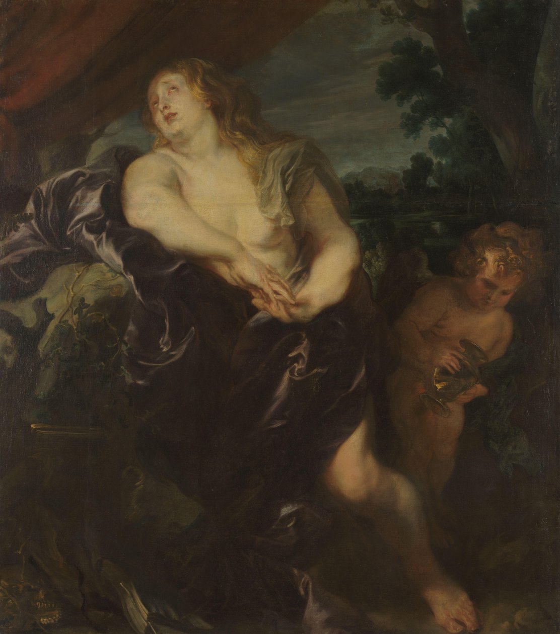 Den ångerfulla Magdalen av Anthony van Dyck
