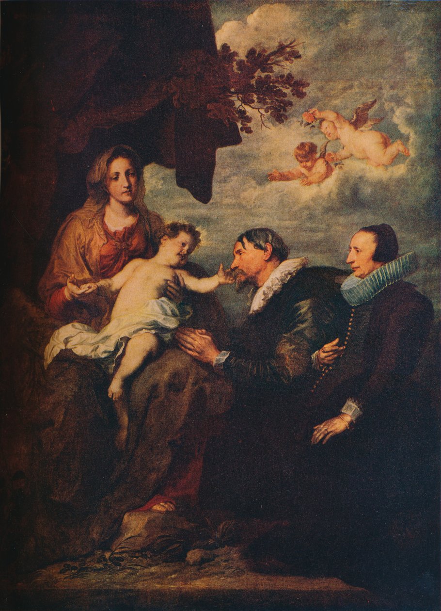 Jungfrun med donatorer, c1630 av Anthony van Dyck