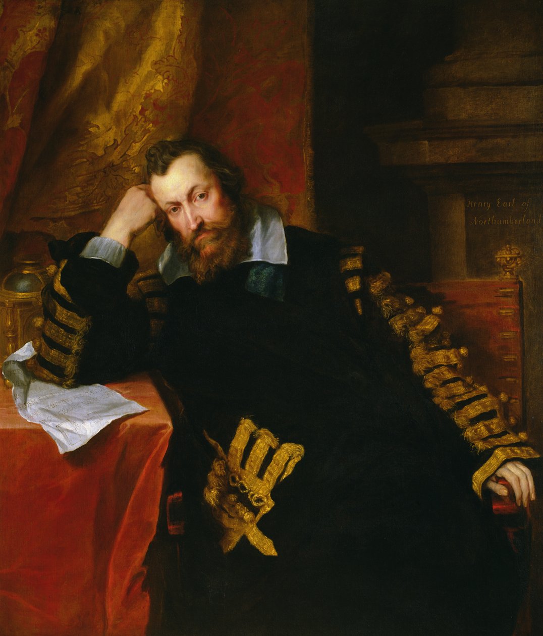 "Trollkarlen Earl", Henry Percy, 9:e earl av Northumberland, 1635 av Anthony van Dyck
