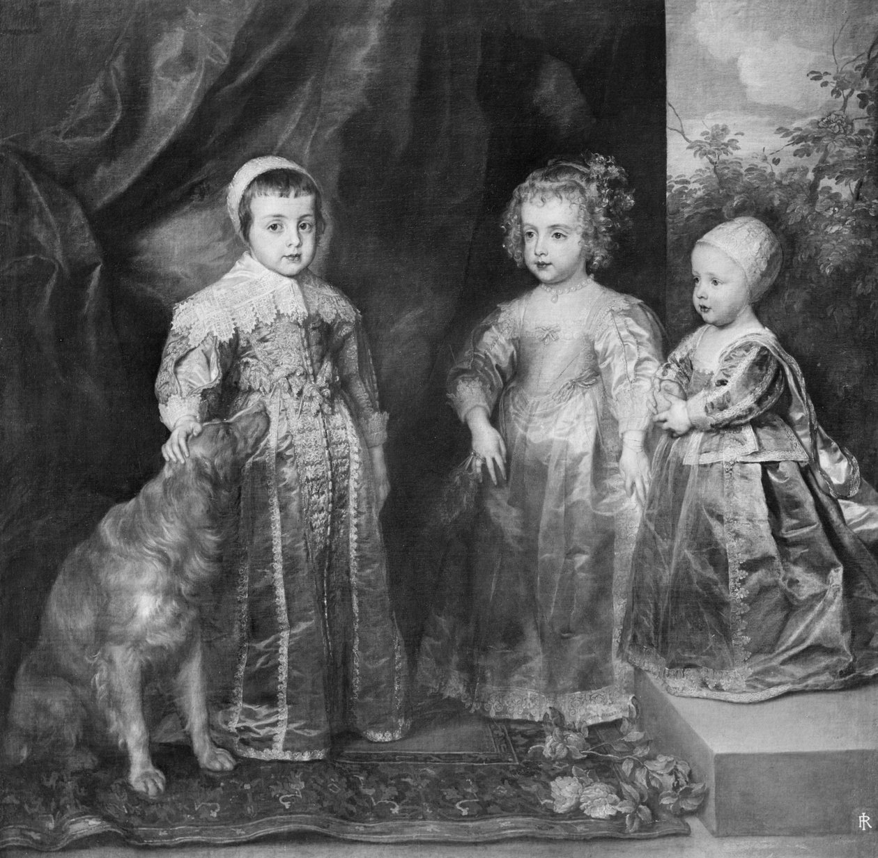 De tre sönerna till Charles I, kung av England, 1630-talet. av Anthony van Dyck