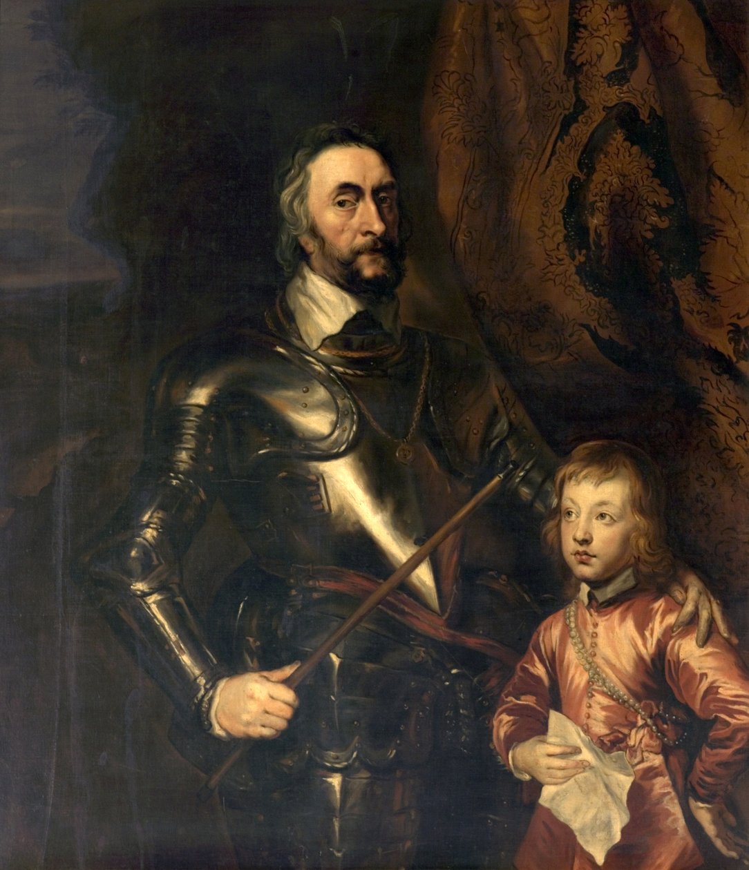 Thomas Howard, Earl of Arundel och hans Son Lord Maltravers av Anthony van Dyck