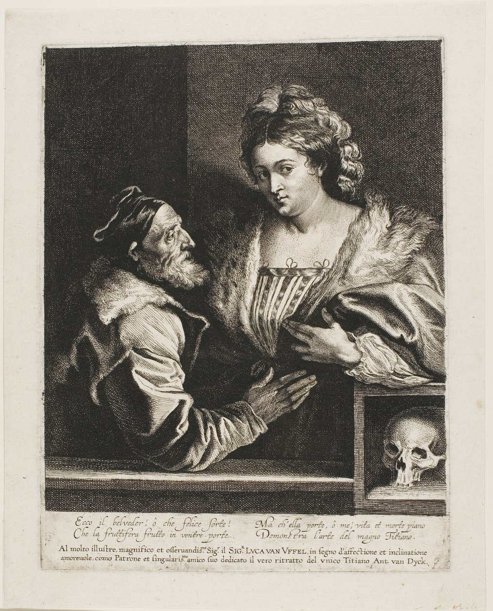 Tizian och hans älskarinna av Anthony van Dyck