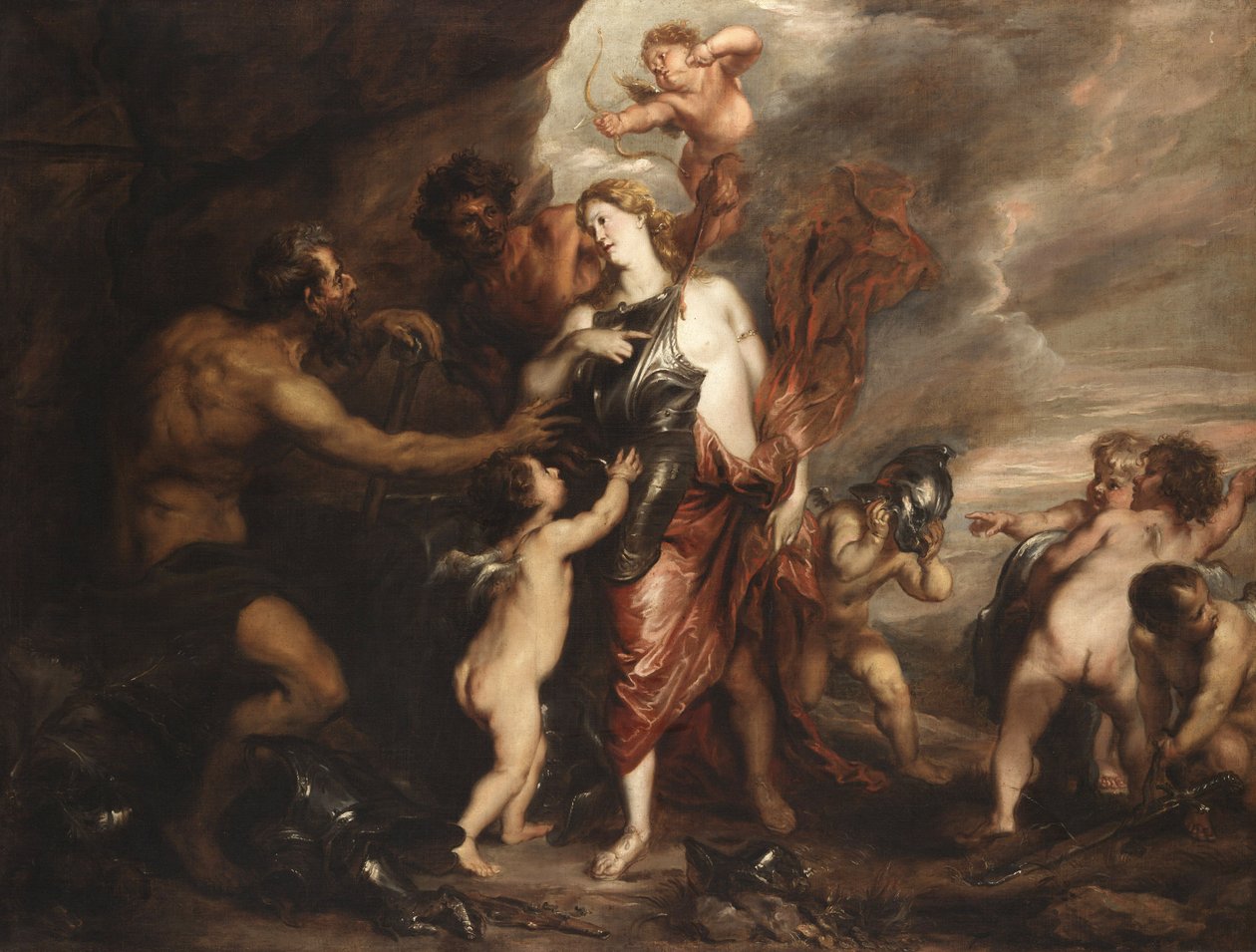 Venus vid Vulcans smedja, även känd som "Thetis tar emot Akilles armar" av Anthony van Dyck