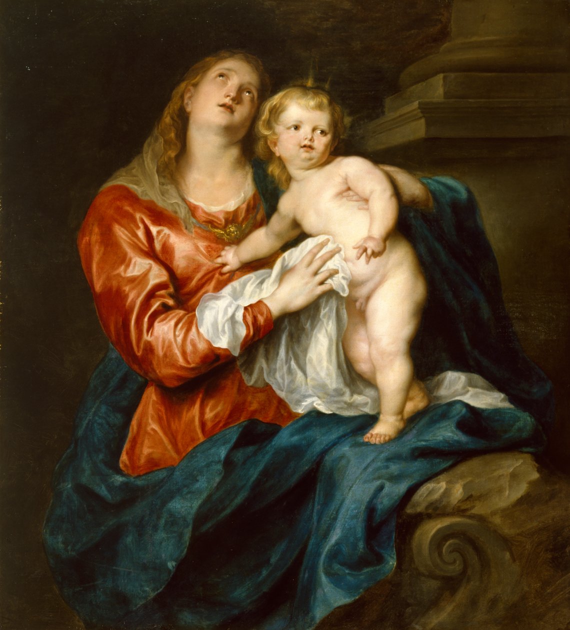 Jungfrun med barnet av Anthony van Dyck