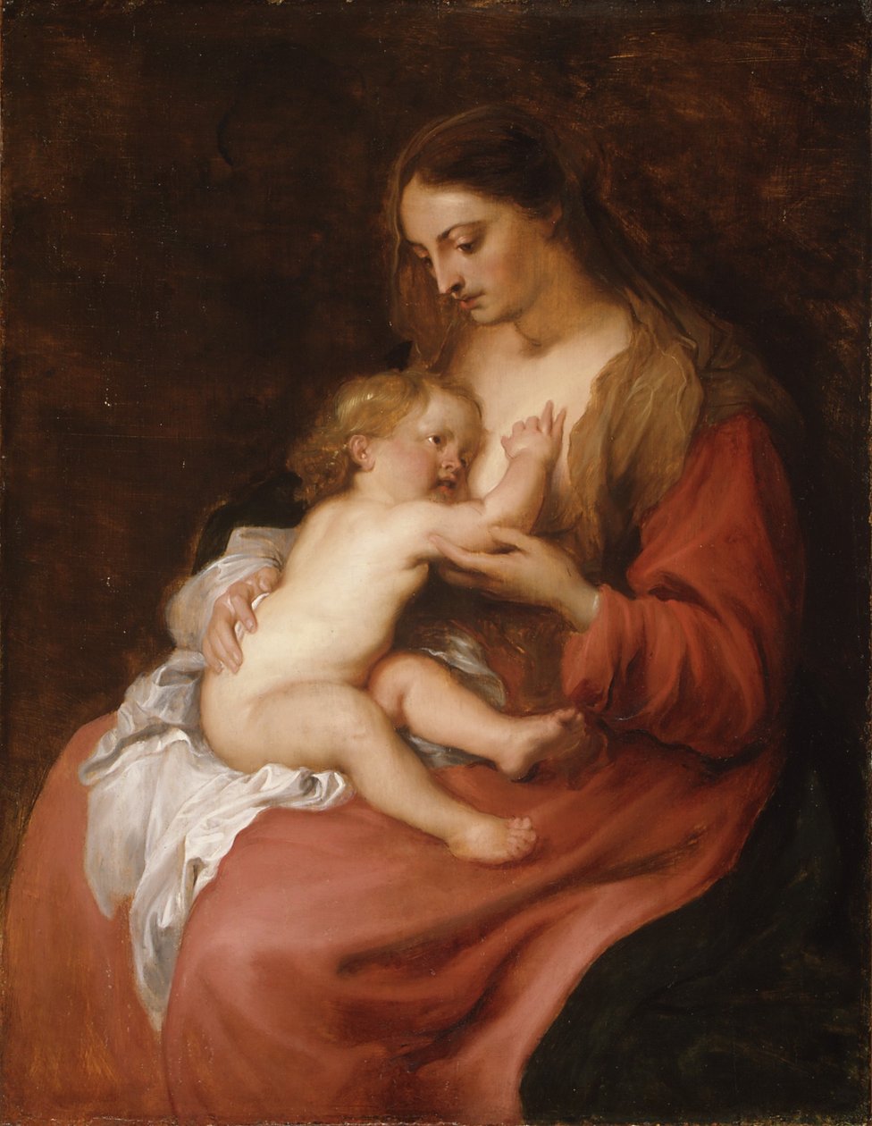 Jungfru Maria med barnet av Anthony van Dyck