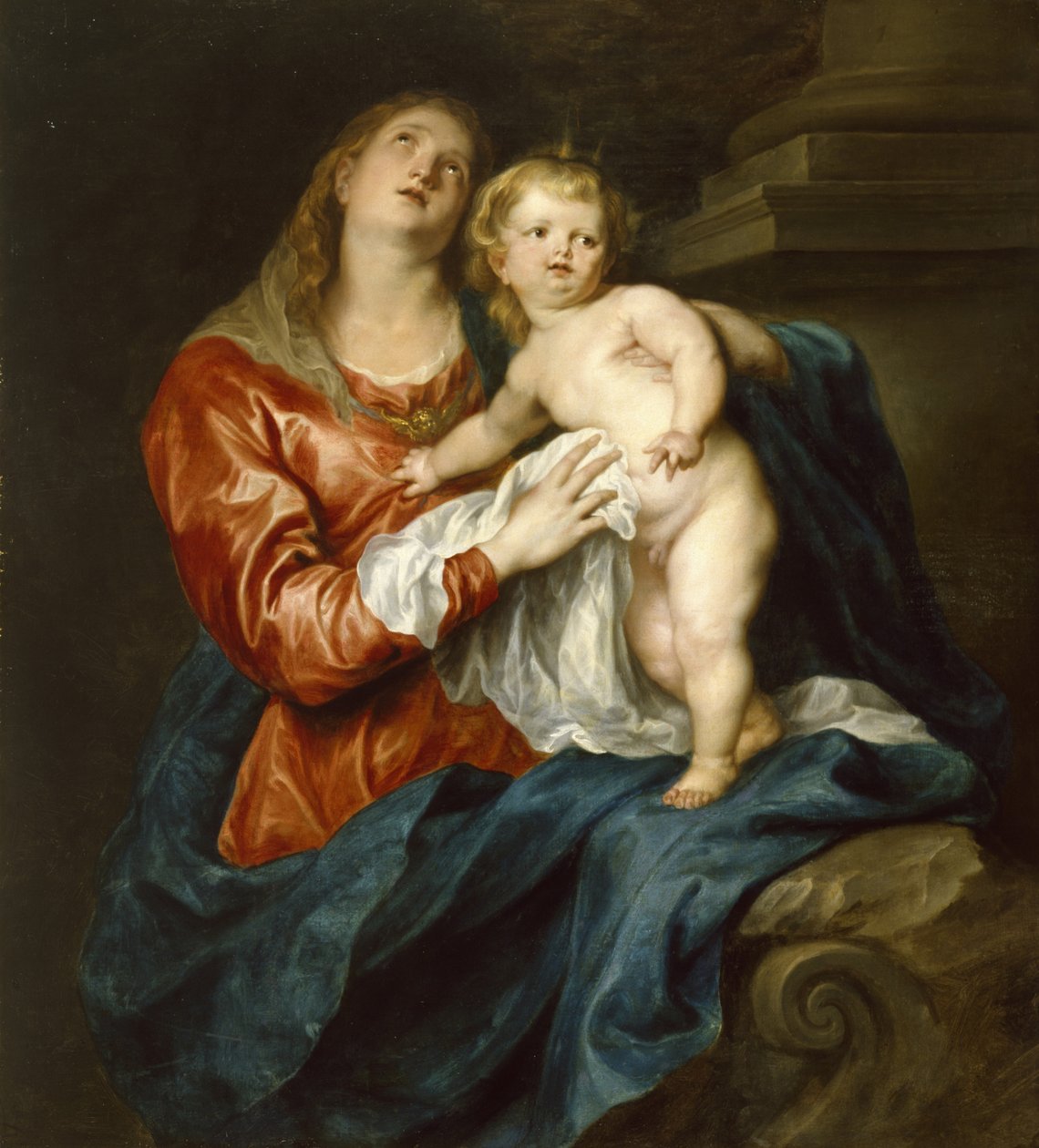 Jungfru och barn, ca 1630-32 av Anthony van Dyck