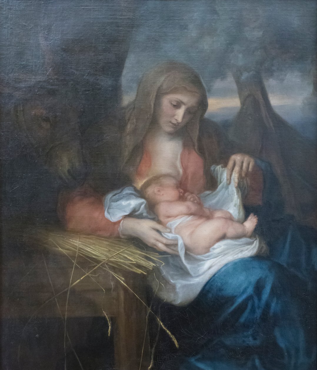 Virgin of the strå av Anthony van Dyck