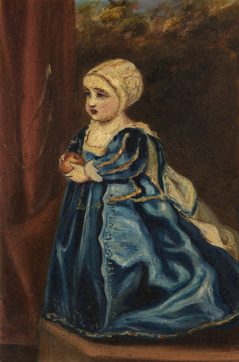 Porträtt av en prinsessa, dotter till kung Charles I av Anthony van after Dyck