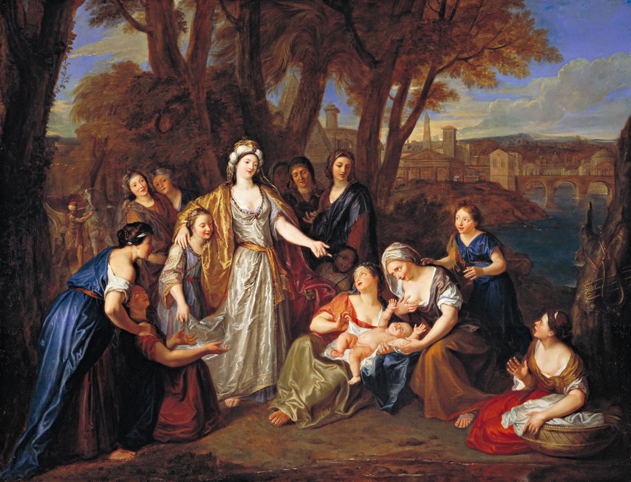 Fyndet av Moses, före 1699 av Charles Antoine Coypel