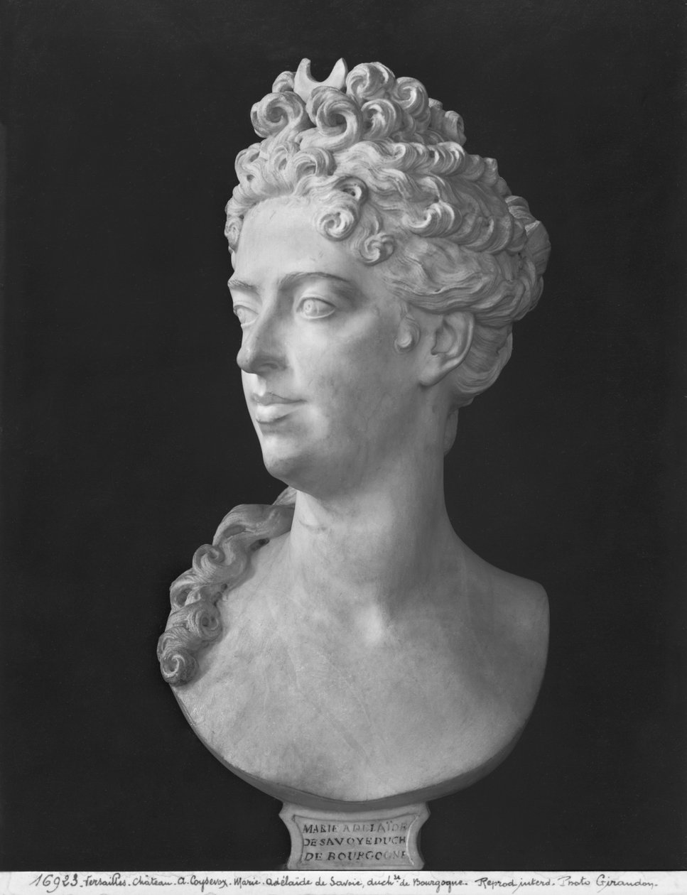 Byst av Marie-Adelaide de Savoie, hertiginna av Bourgogne, 1710 (marmor) av Antoine Coysevox