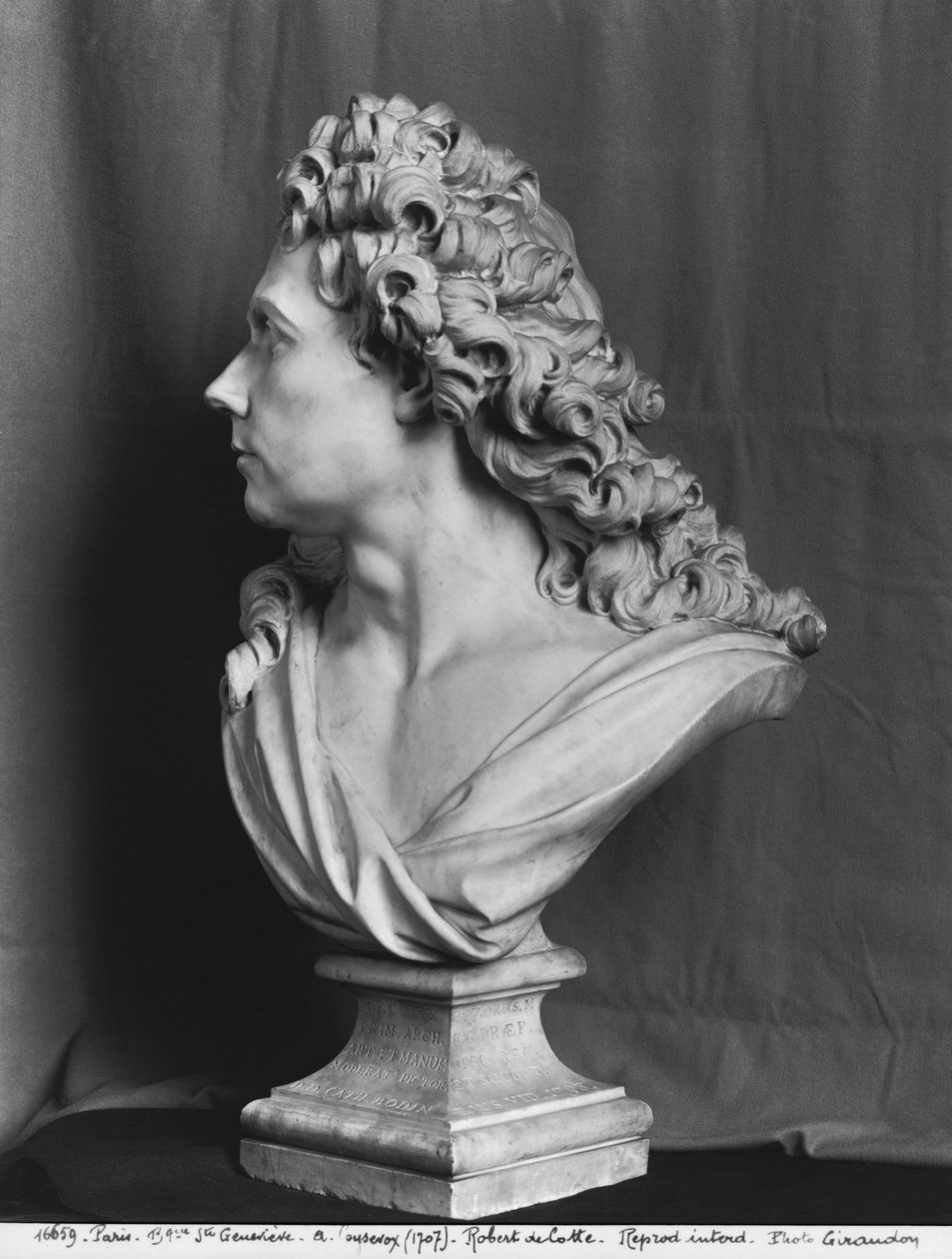 Byst av Robert de Cotte, 1707 (se även 346009, 346010) (marmor) av Antoine Coysevox