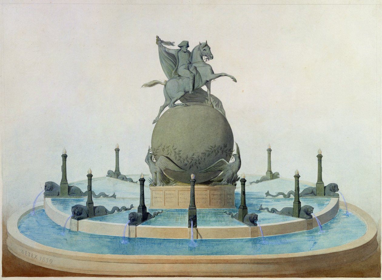 Projekt för monumentet till Napoleons ära, 1839 av Antoine Etex