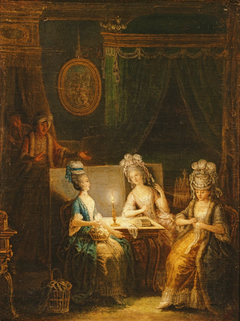 Zémire och Azor, Opera av Marmontel, 1788 av Francois Aubert
