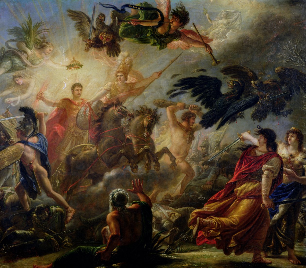 Allegori över slaget vid Austerlitz, 2 december 1805 av Antoine François Callet