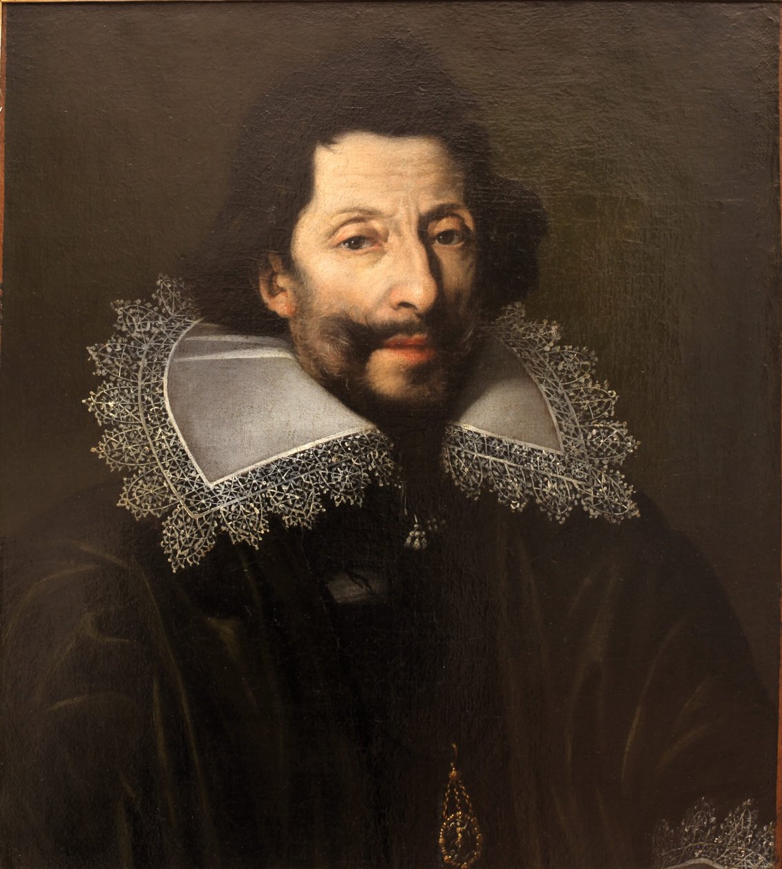 Portrait of a knight of Saint Michael av Antoine Le Nain