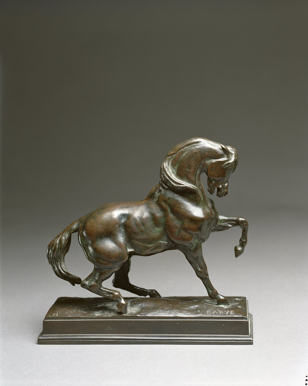 Cheval Turc, 1920 (svart patinerad brons) av Antoine Louis Barye
