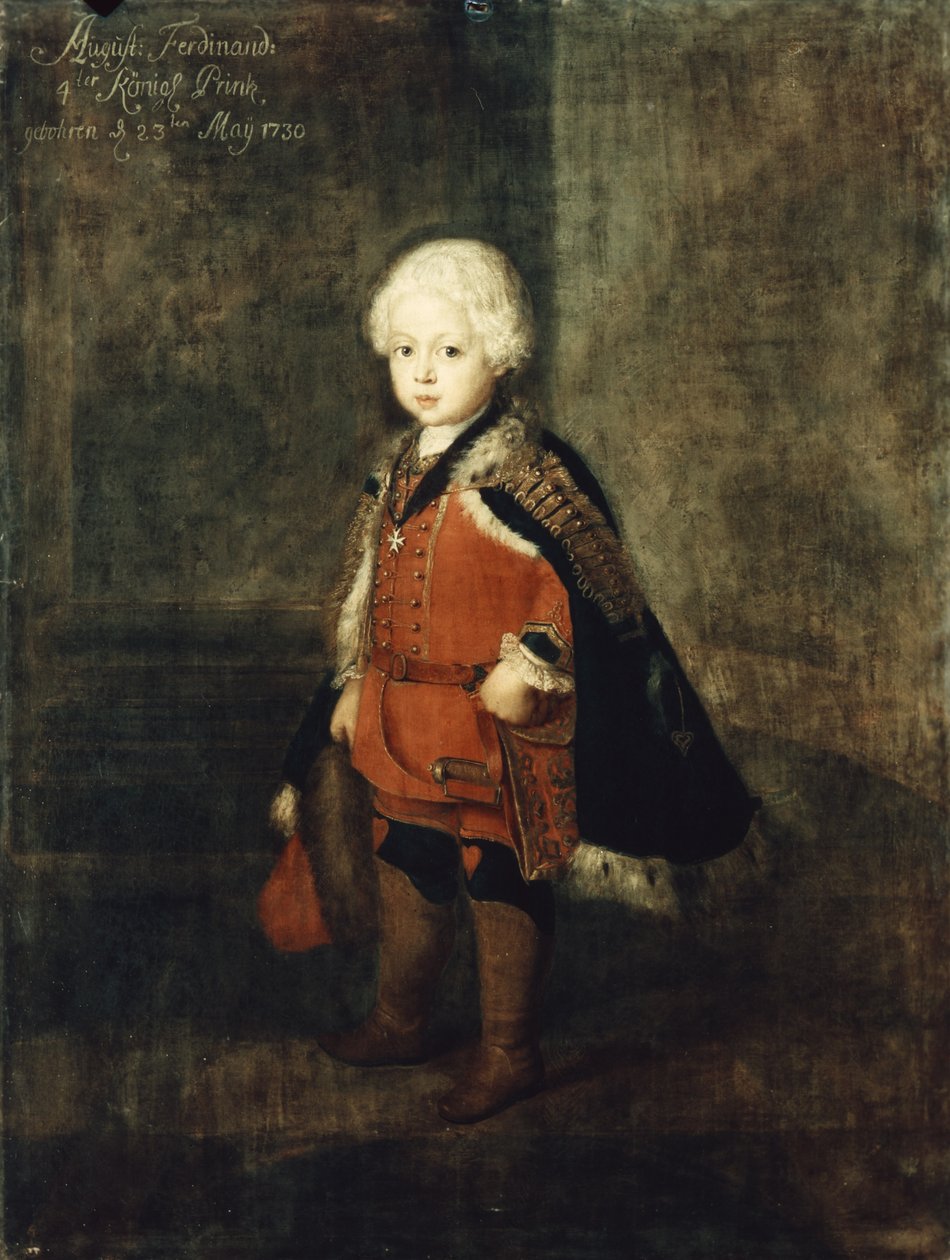Prins Augustus William, fyra år gammal, 1734 av Antoine Pesne