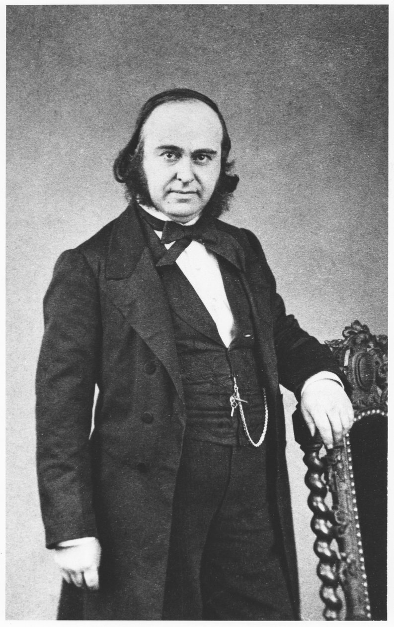 Fotografiskt visitkort av Paul Broca (1824-80) c.1860-70 av Antoine Rene Trinquart