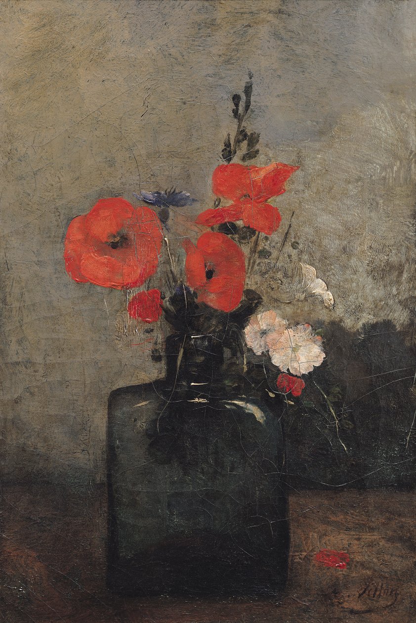 Blommor, 1857 av Antoine Vollon