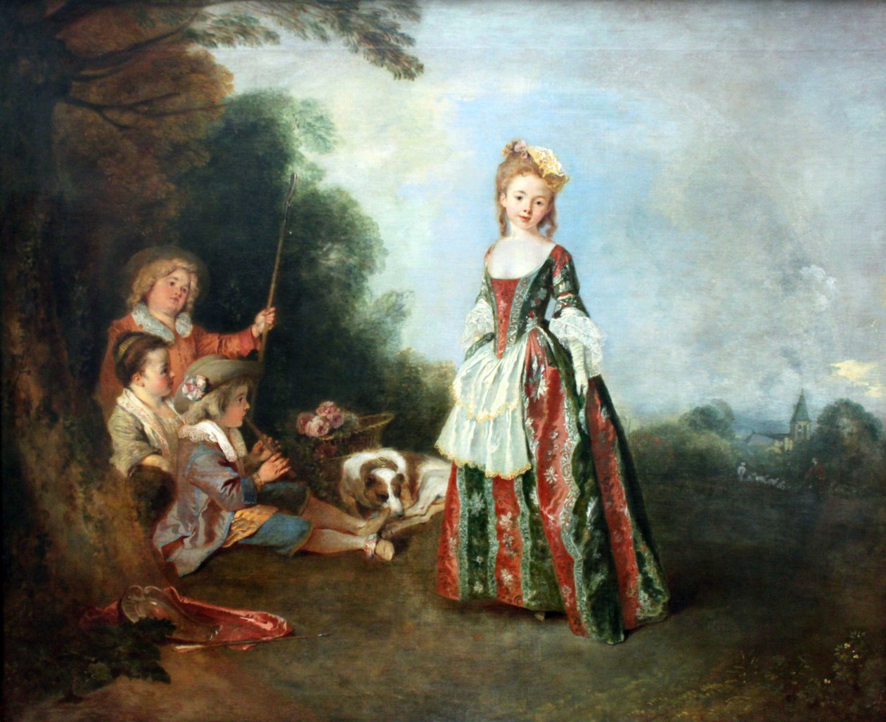 Dansen av Jean-Antoine Watteau