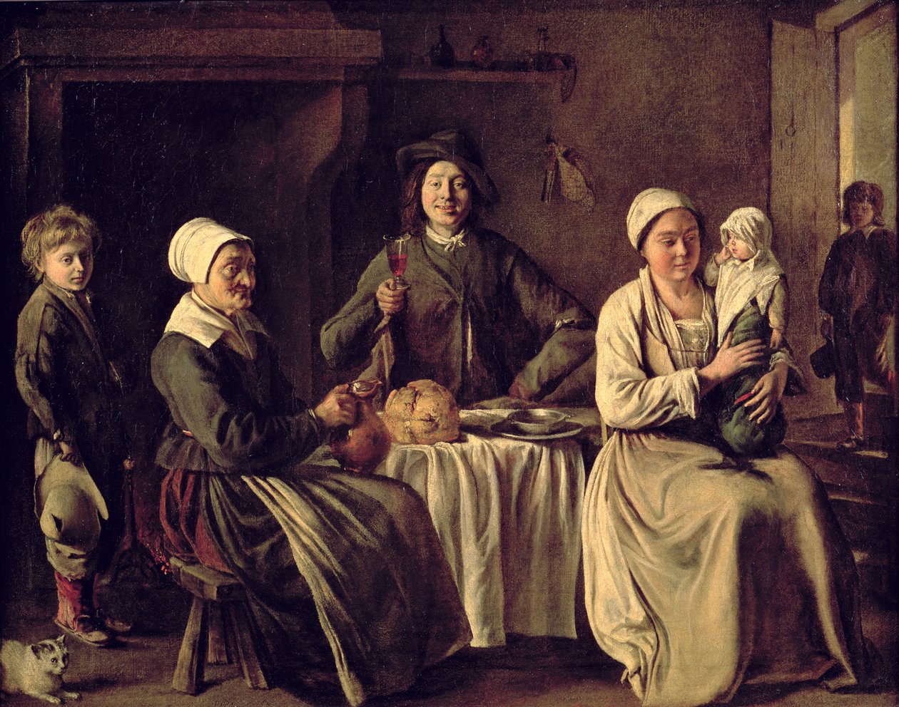 Bondefamiljen, 1642 av Mathieu Le Nain