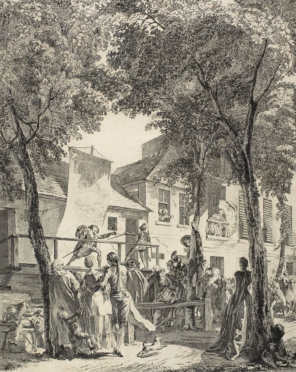 Paraden på boulevarden, 1760 av Antoine Jean Duclos