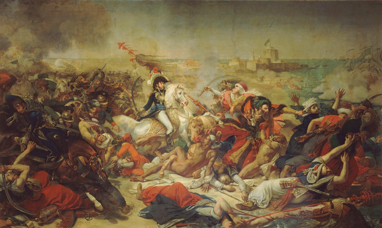 Slaget vid Abukir, den 25 juli 1799 av Antoine-Jean Gros