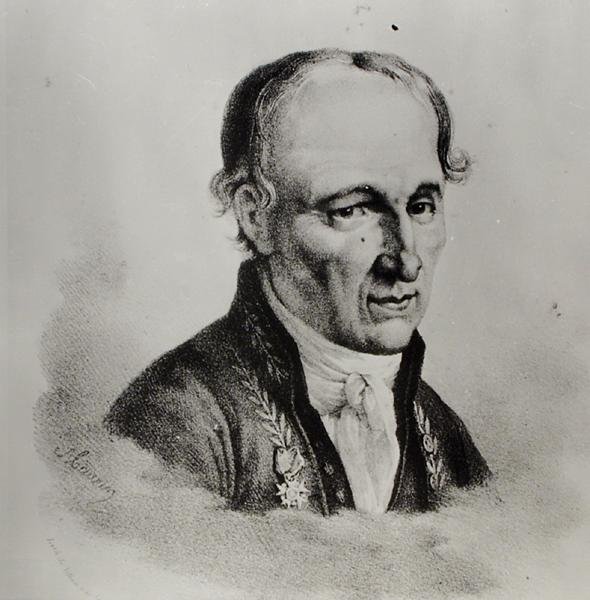 Porträtt av Rene Just Hauy (1743-1822) (litho) (s/v foto) av Antoine (after) Maurin