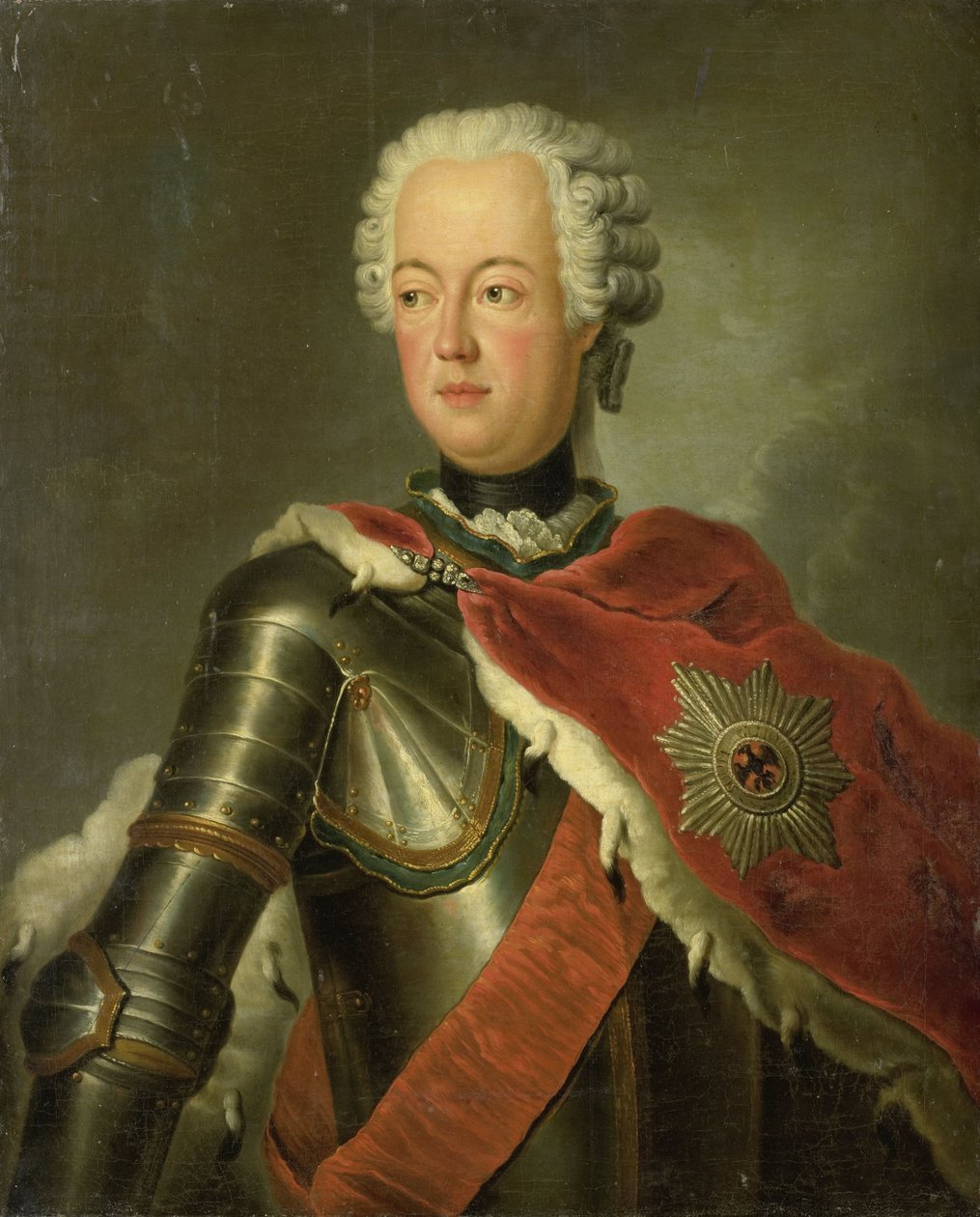 Porträtt av August Wilhelm av Antoine (after) Pesne