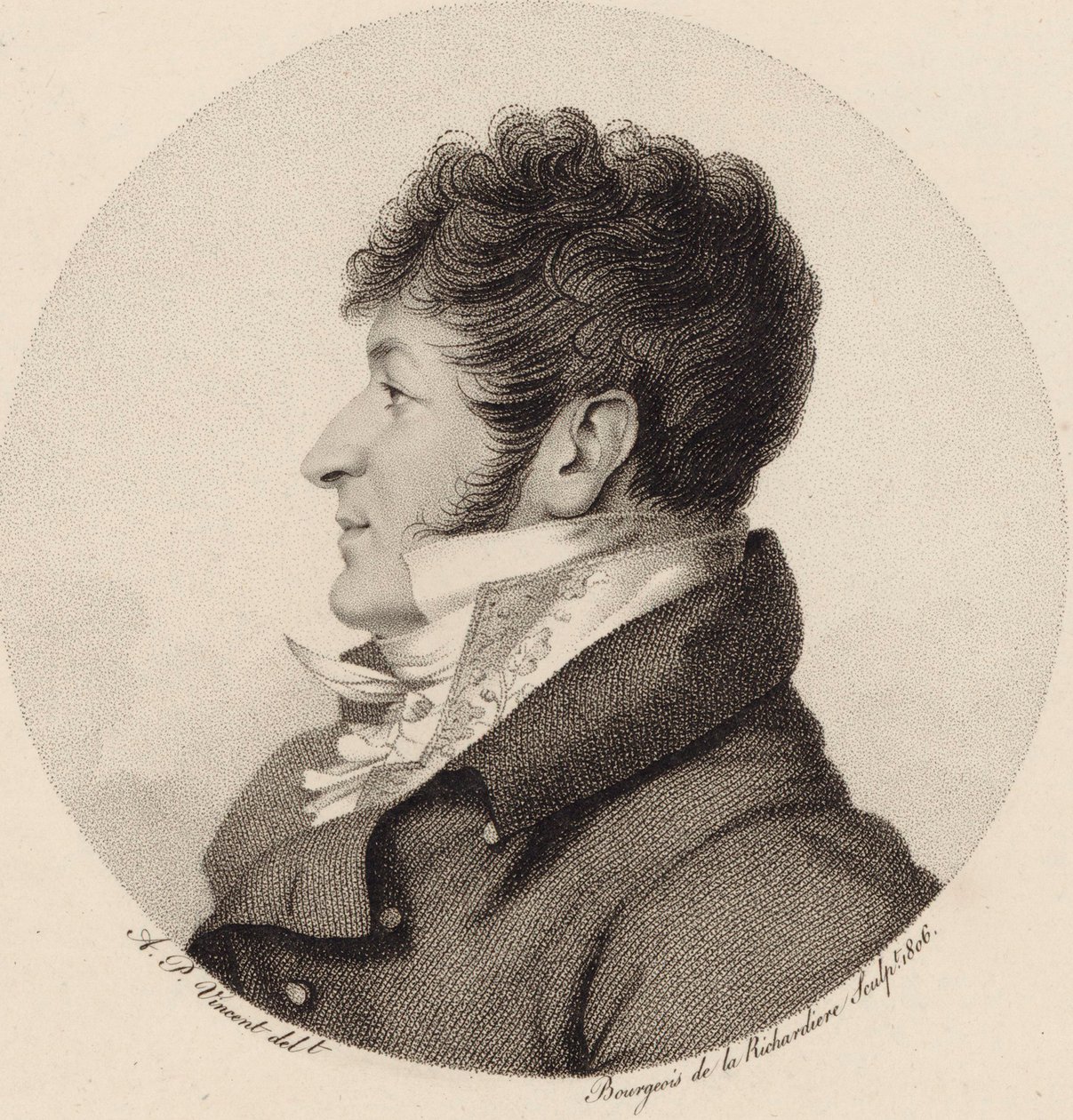 Porträtt av kompositören Charles-Henri Plantade 1764-1839, 1806. av Antoine Achille Bourgeois de La Richardiere