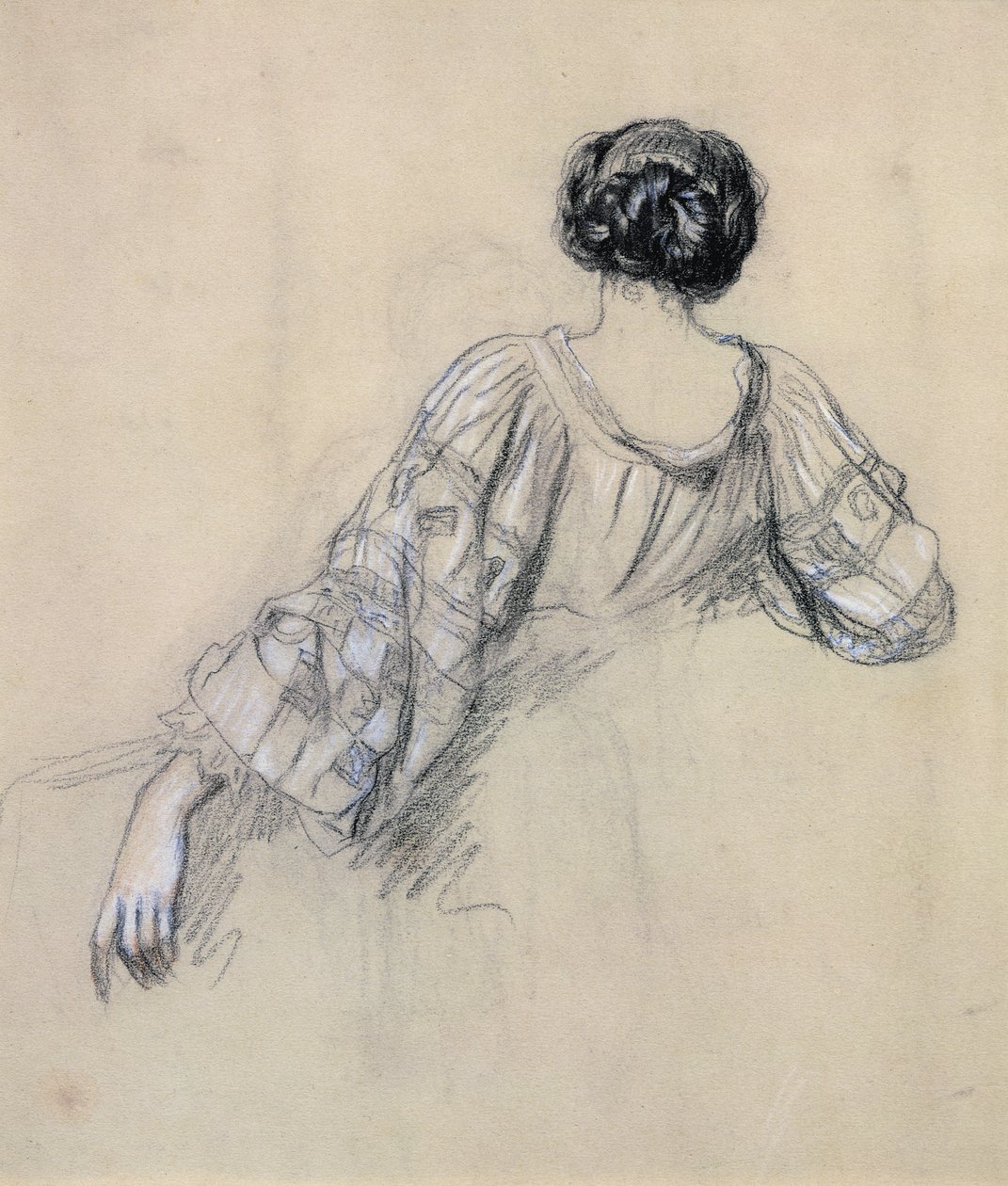 Back of a Young Woman (studie för 