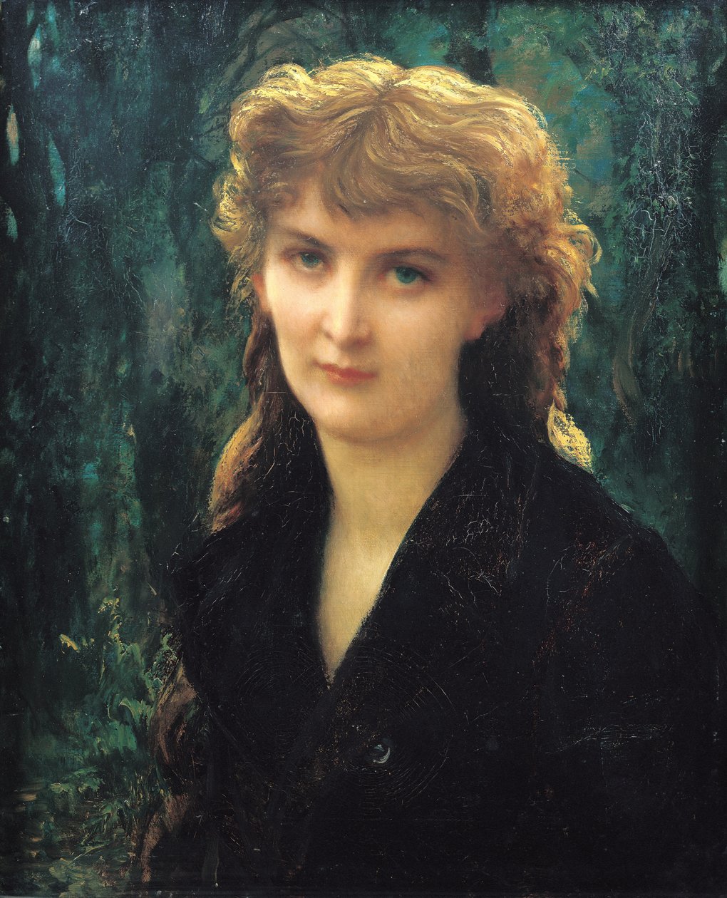 Baronessan Eleonore de Uckermann (1853-1936) 1884 av Antoine Auguste Ernest Herbert or Hebert