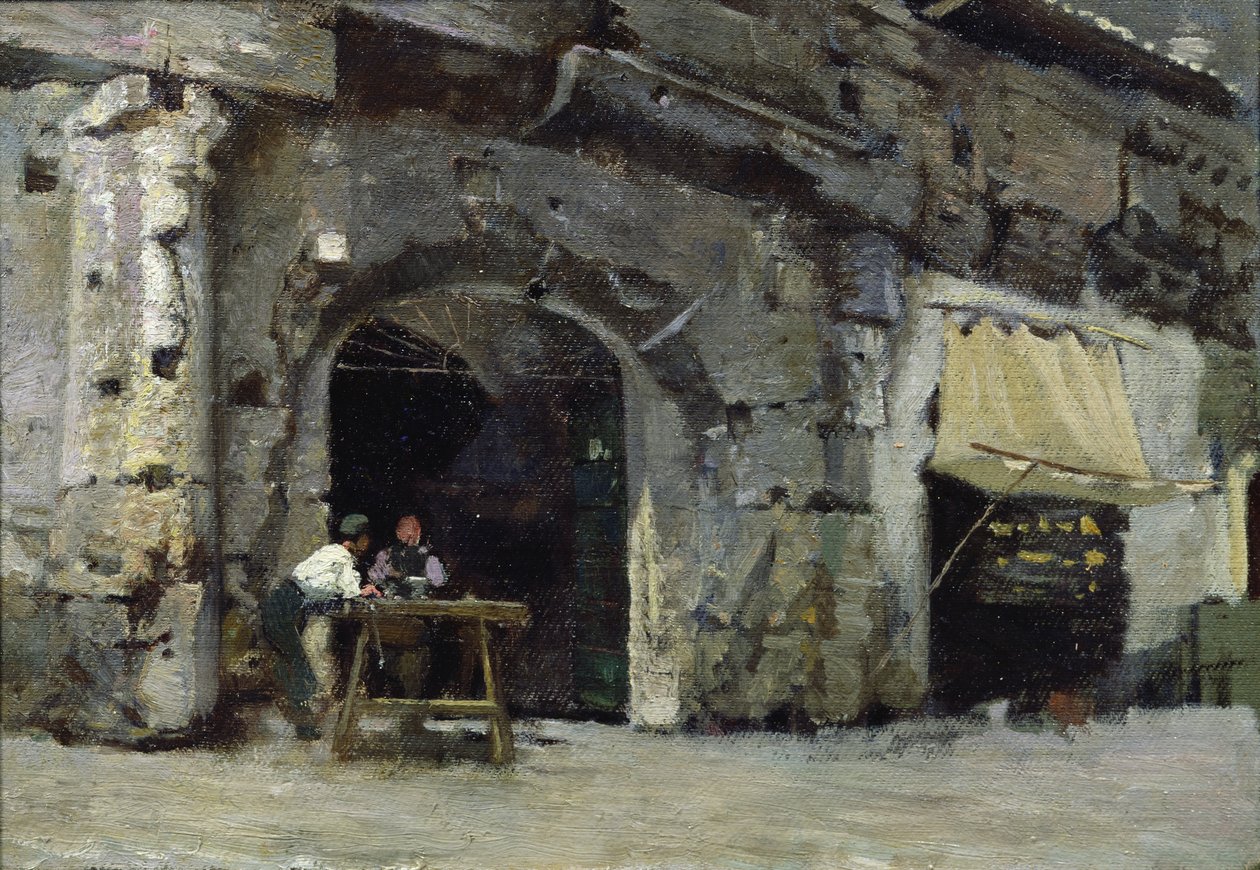 Rom, mörka butiker av Antoine Auguste Ernest Herbert or Hebert