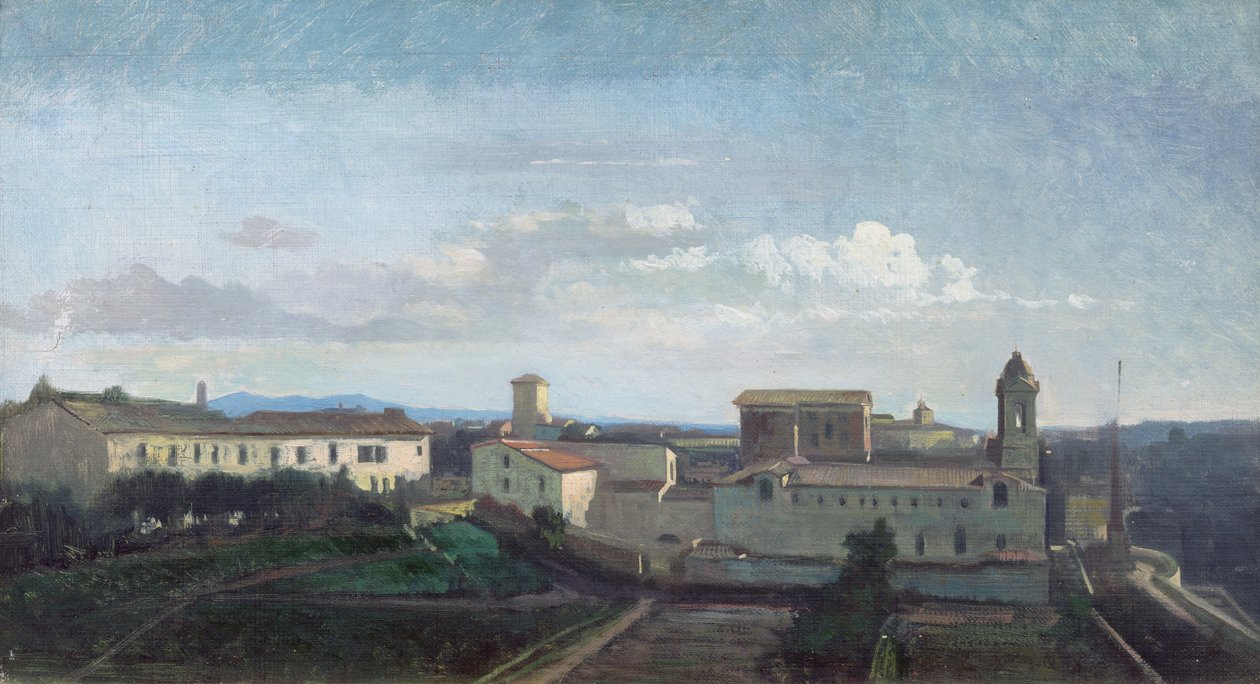 Rom, Trinità dei Monti-kyrkan av Antoine Auguste Ernest Herbert or Hebert